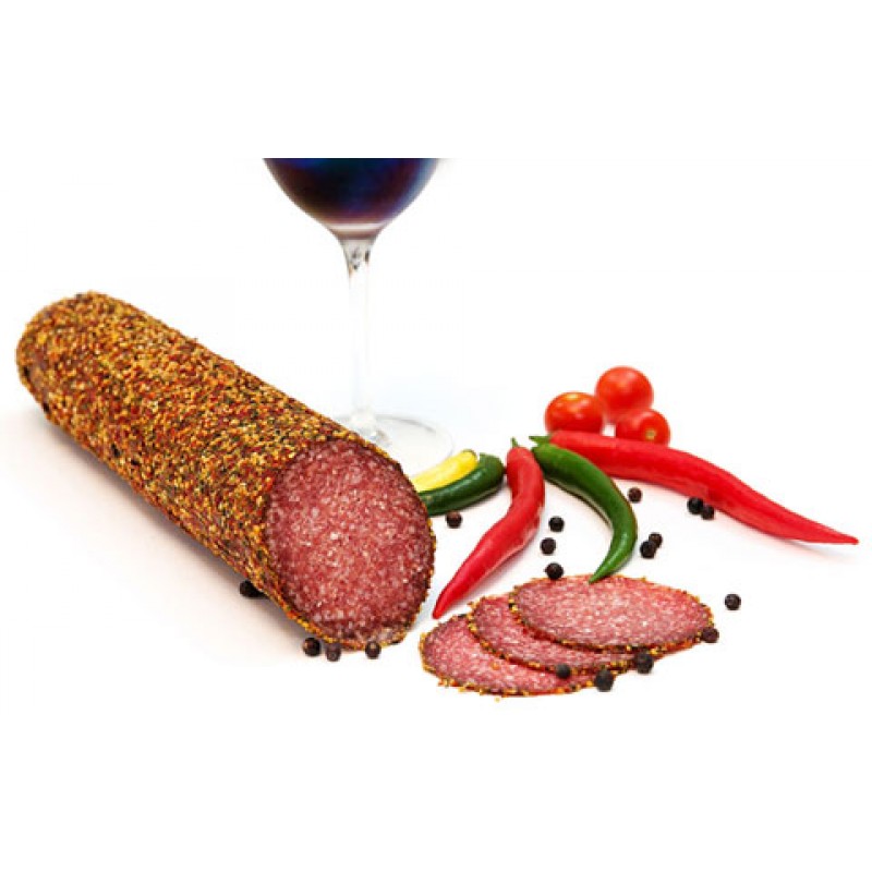 Σαλάμι αέρος "Μακεδονικό" με σινάπι